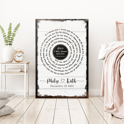 Song Lyrics Sign