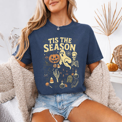 Tis The Season Halloween Comfort Color Shirt - Spooky Tee