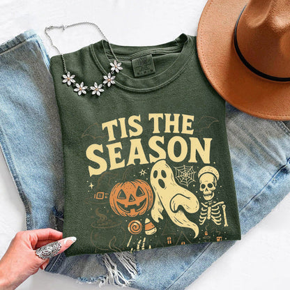 Tis The Season Halloween Comfort Color Shirt - Spooky Tee