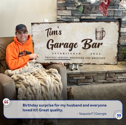 Garage Bar Sign VIII