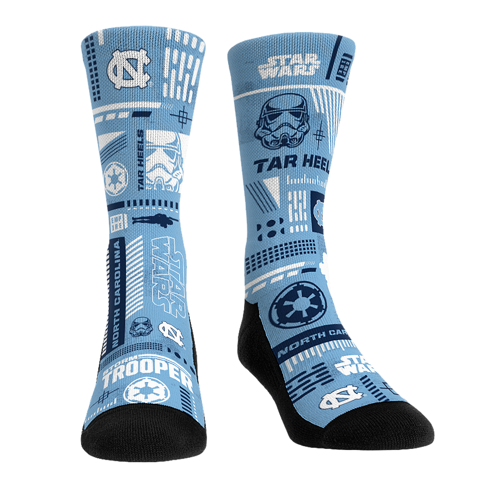 North Carolina Tar Heels - Star Wars - Stormtrooper Pattern