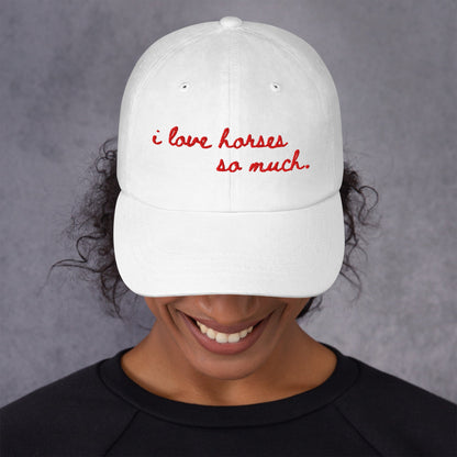 Dad hat - I Love Horses