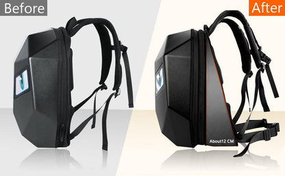 Crelander™ LED Hard Shell Water Resistant Motorcycle Backpack
