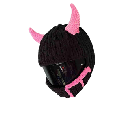 Handmade Knitted Cartoon Cover for Motorcycle Helmet