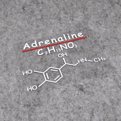 Dopamine, Adrenaline, Caffeine chemical formulas stickers