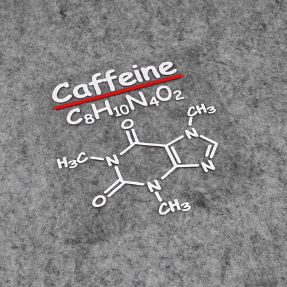 Dopamine, Adrenaline, Caffeine chemical formulas stickers