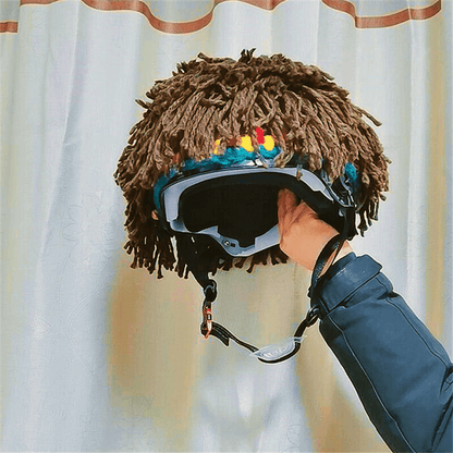 Dreadlocks helmet hood & Sausage-lips mask