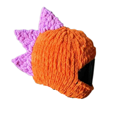 Handmade Knitted Cartoon Cover for Motorcycle Helmet
