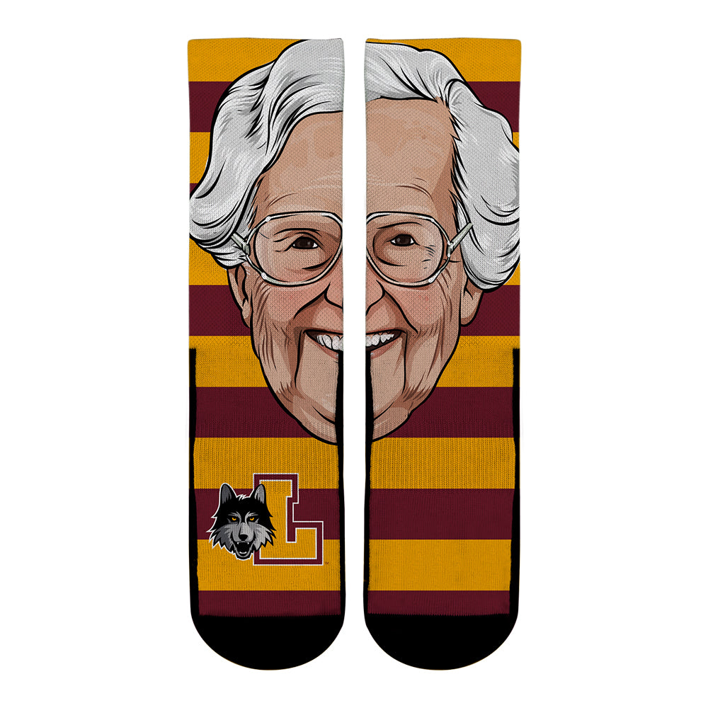 Loyola Chicago Ramblers - Sister Jean Socks (Smile)