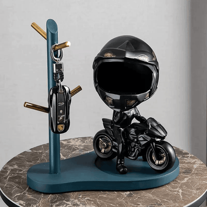 Moto Rider Themed Key Storage Decor