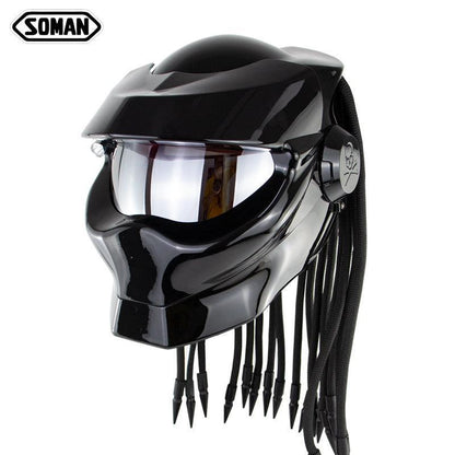 SOMAN™ Predator Dreadlocks Helmet(with flash Light)