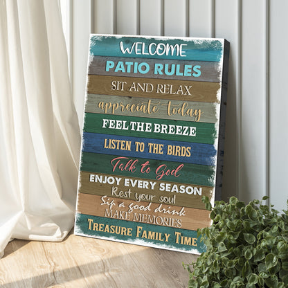 Patio Rules Sign