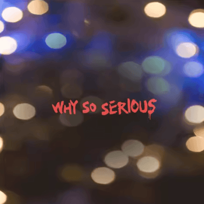 The Joker "Why so Serious" sticker for Helmet/Bike