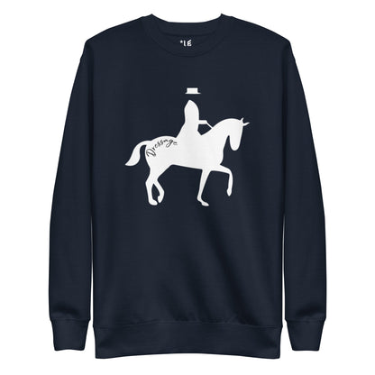 Unisex Premium Sweatshirt - Dressage Silhouette