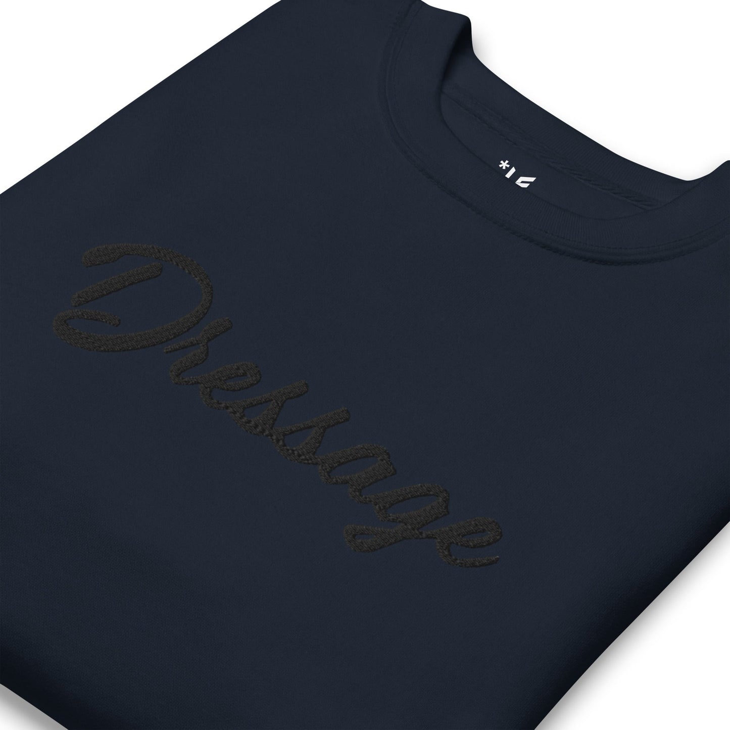 Unisex Premium Sweatshirt - Embroidered - Dressage (Darker Hues)