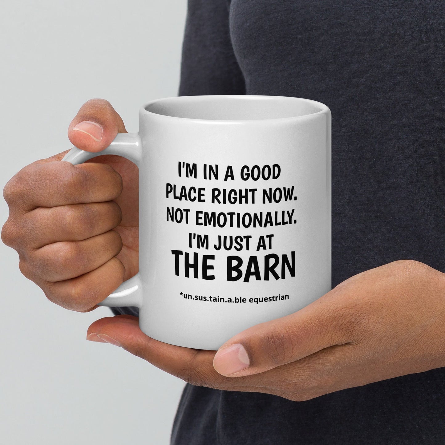 Jumbo White Glossy Mug, 20 oz.  - Good Place